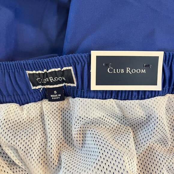 Club Room Small Mens Quick Dry Swim Trunks With Mesh Lining & Cargo Pockets Blue - Picture 6 of 8